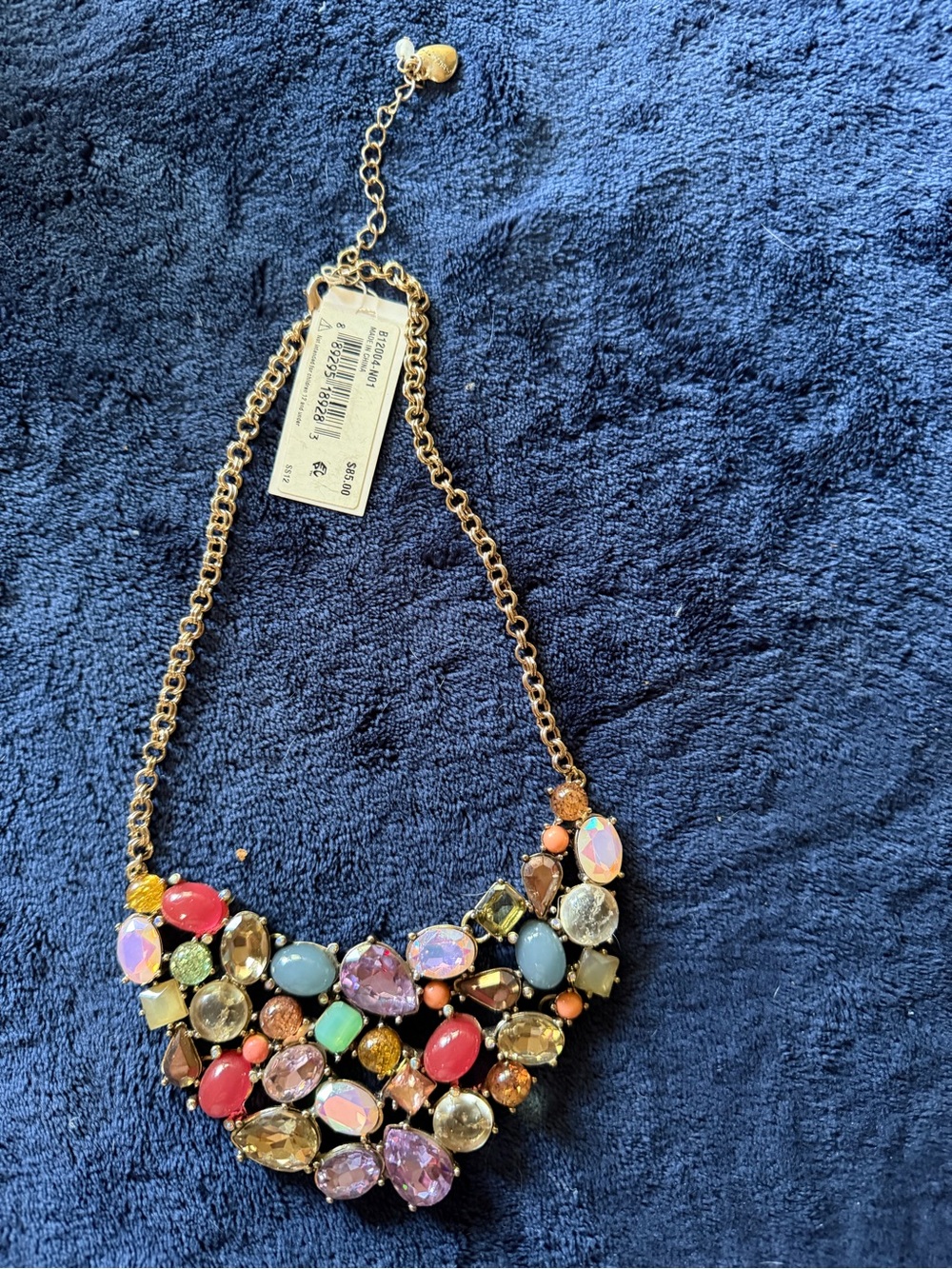 Multicolor Statement Bib Necklace - Fashion Jewelry